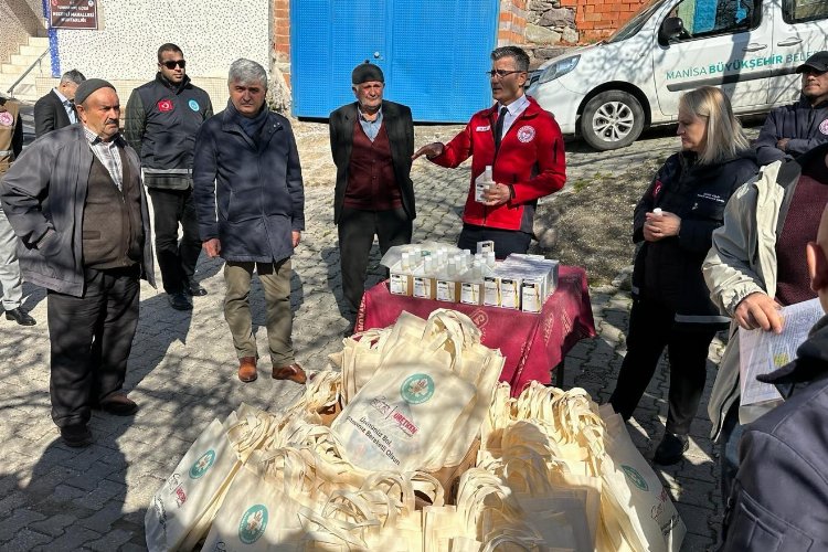 Manisa Yunusemre'de hayvan üreticilerine antiparaziter desteği -