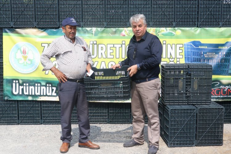 Manisalı üreticiye şimdi de 'zeytin kasası' desteği -