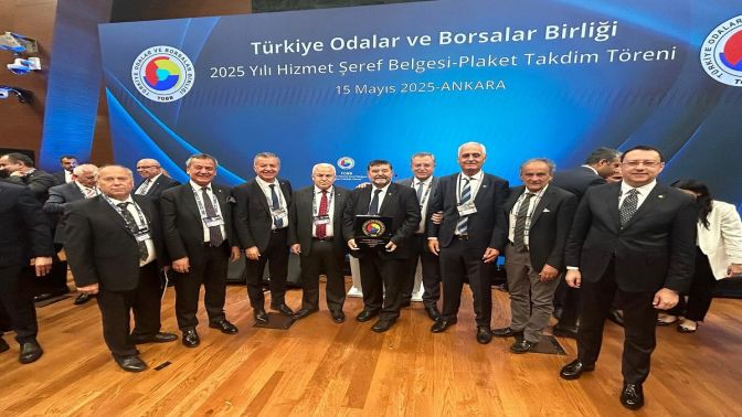 MİTSO Başkanı Özer, TOBB Şeref Belgesi Törenine Katıldı