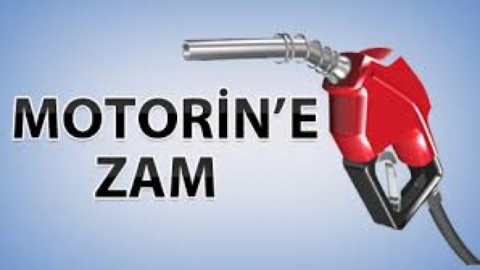 MOTORİNE ZAM GELDİ