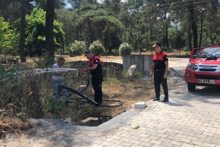 Muğla'da itfaiyeden yangın denetimi -