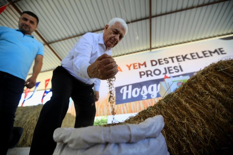 Muğla Milas'ta üreticiye 1 milyon 300 Bin TL değerinde yem desteği -