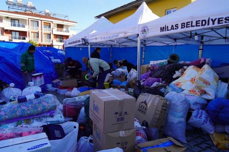 Muğla Milas'tan yardım seferberliği -