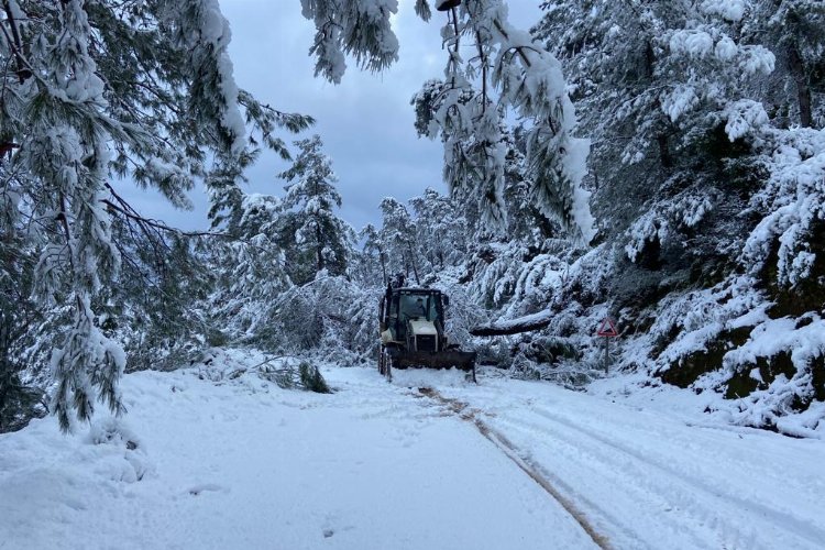 Muğla'da kar etkisini gösterdi -
