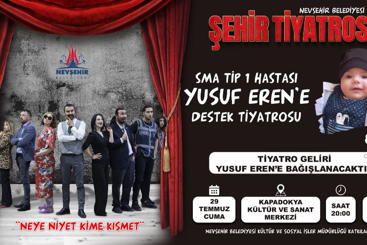 Nevşehir Belediyesi Şehir Tiyatrosu'ndan anlamlı hareket -
