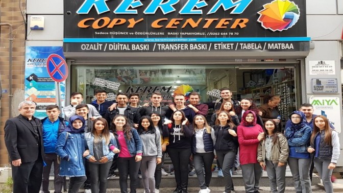 ÖĞRENCİLER KEREM COPY CENTER’I ZİYARET ETTİLER