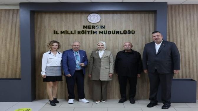 Prof. Dr. Oğuz Özyaral Mersin Milli Eğitim Müdürü Fazilet Durmuş’u Ziyaret Etti