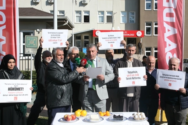 Saadet Partililer Bursa'dan seslendi: Çiftçine sahip çık! -