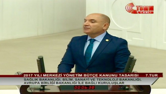 TARHAN,“SANAYİ BAKANLIĞI BÜTÇESİ’Nİ RÜYA PROJELERE DEĞİL, ÜRETİME AYIRIN”