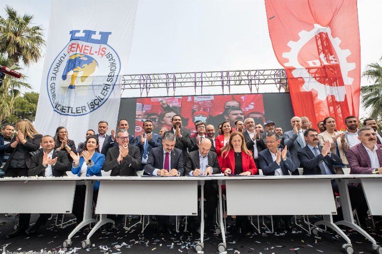 18 bin işçi toplu sözleşmeyi bayram havasında kutladı -