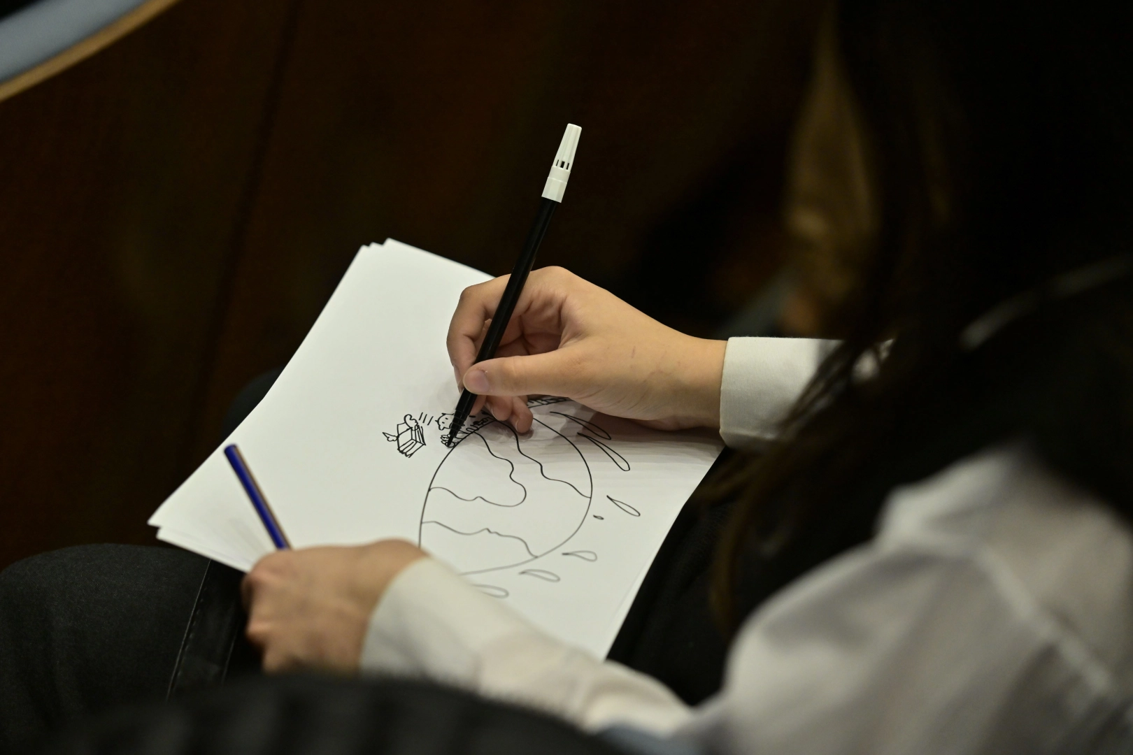 Sürdürülebilir yaşam için karikatür çizdiler 