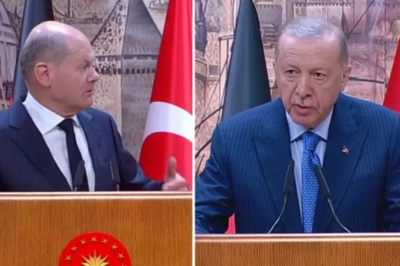 Cumhurbaşkanı Erdoğan, Almanya Başbakanı ile görüştü 