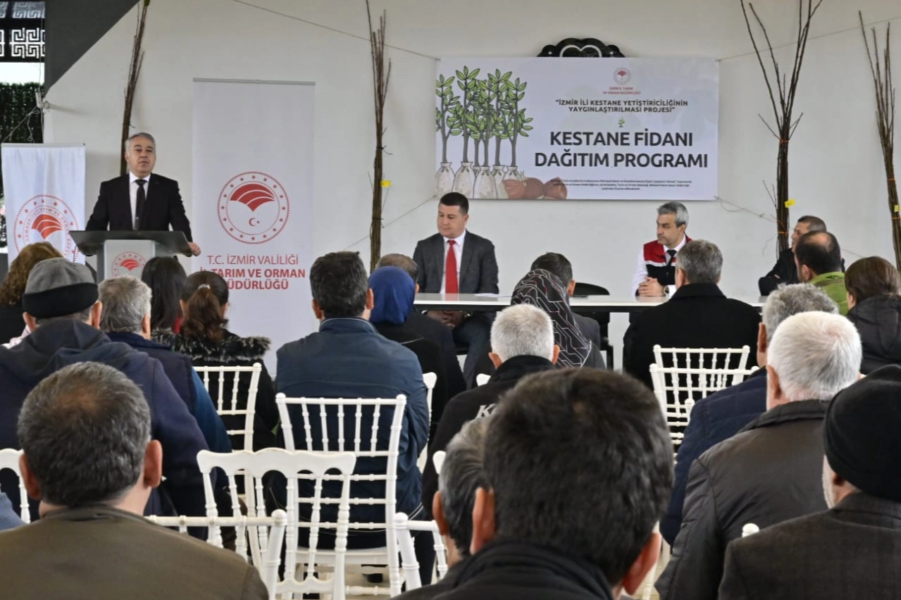 İzmir’de kestane üreticilerine hibe desteği: 2 bin 620 Gal arısına dayanıklı fidan! 