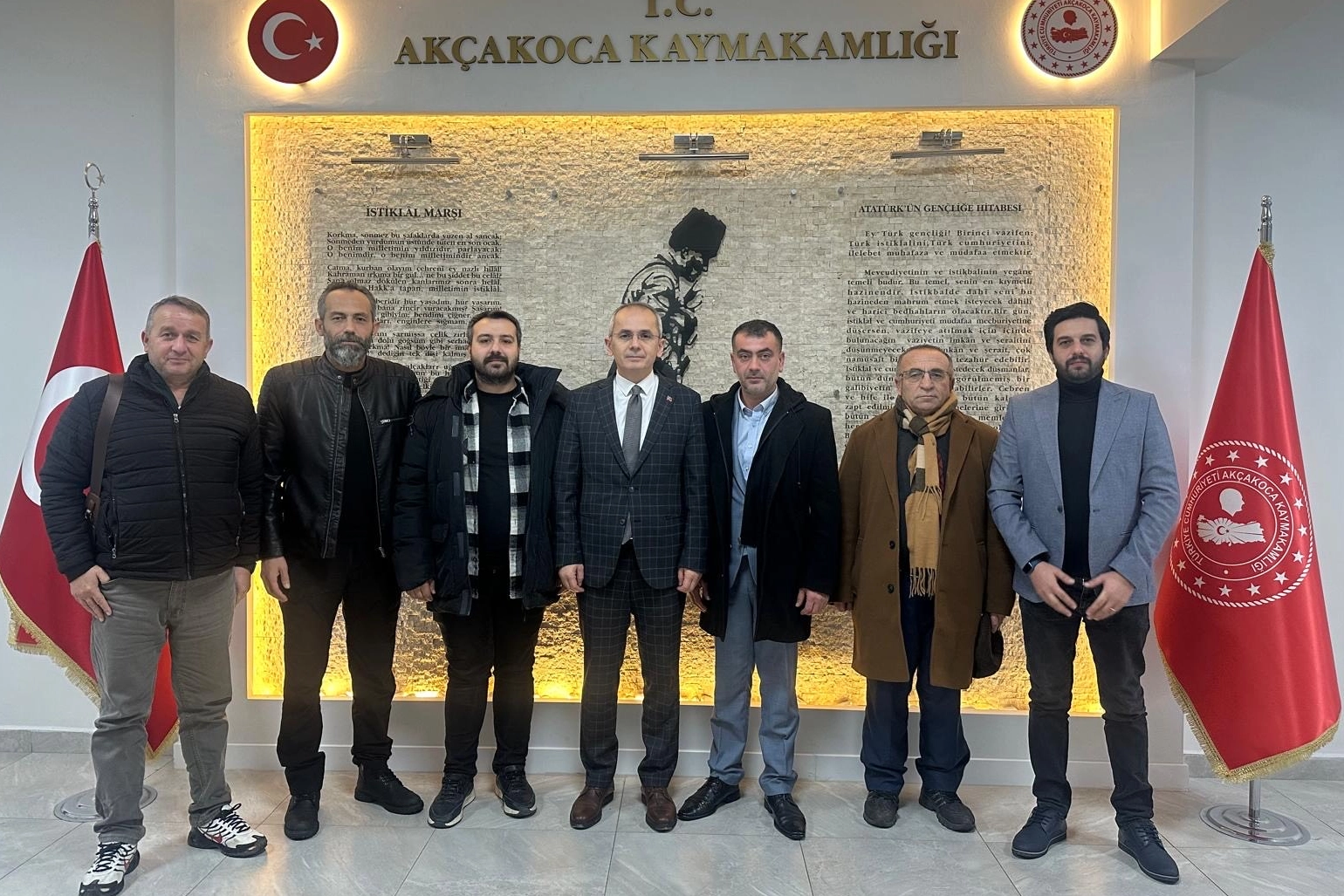 Düzceli gazetecilerden Akçakoca Kaymakamı'na ziyaret 