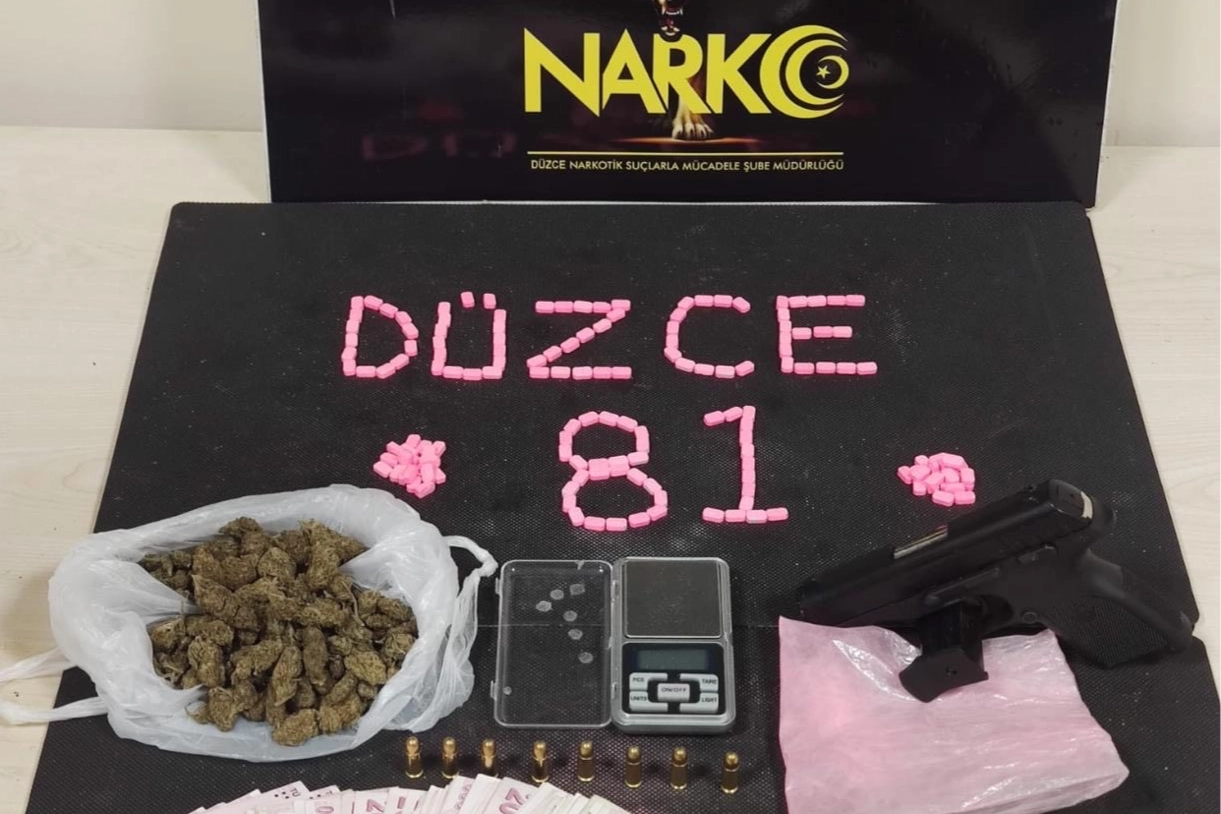 Düzce'de uyuşturucuya 2 tutuklama! 