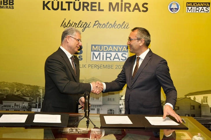 İstanbul'dan Bursa'nın kültürel mirasına bir protokol de Mudanya'da 