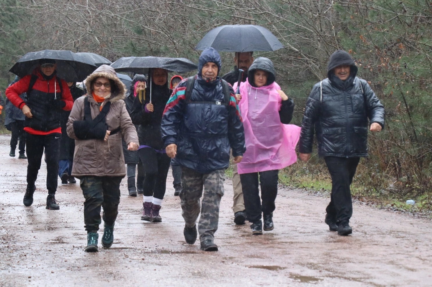Kocaeli İzmit'te yılın son doğa yürüyüşü Akpınar’da 