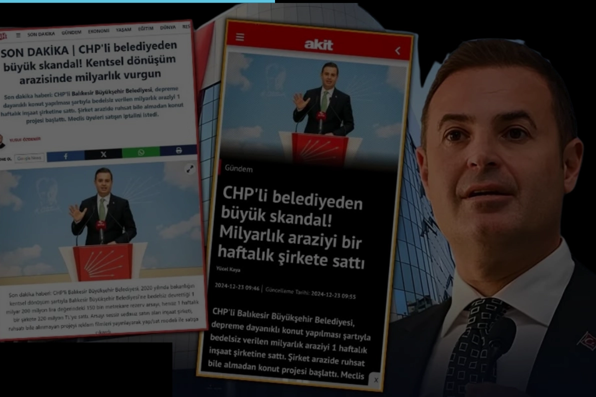 Balıkesir Büyükşehir'den 'peşkeş' iddialarına sert yanıt 