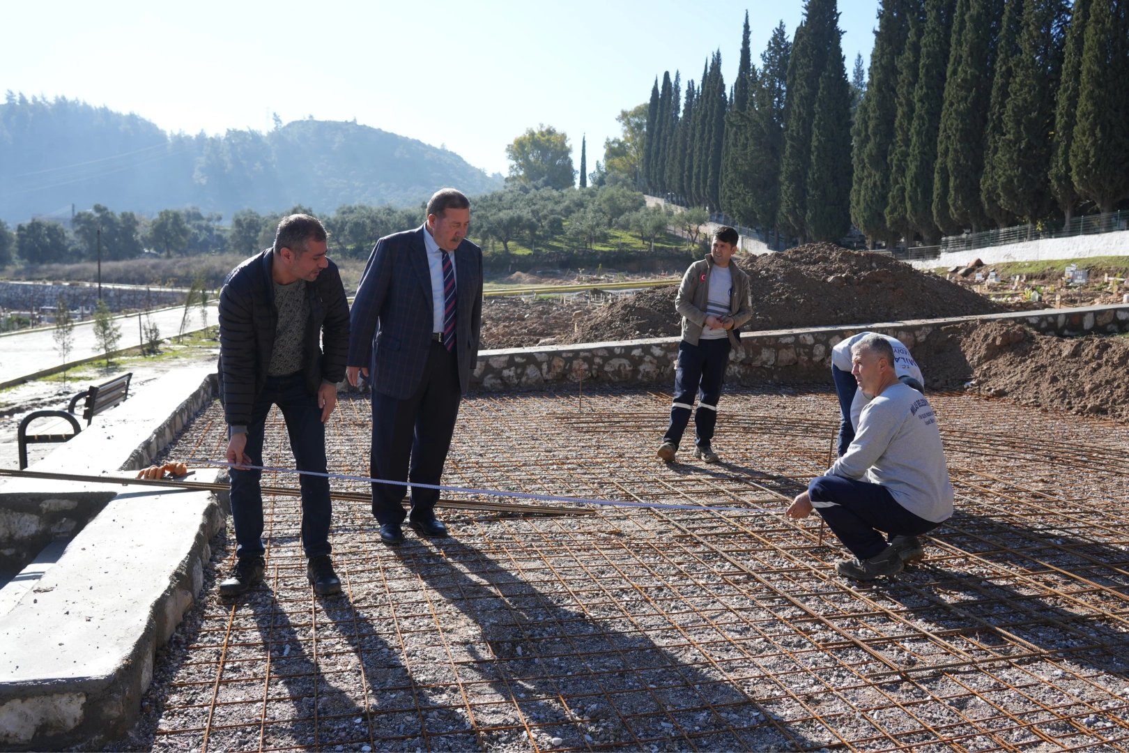 Muğla Milas'ta şehitlik için çalışmalar başladı 