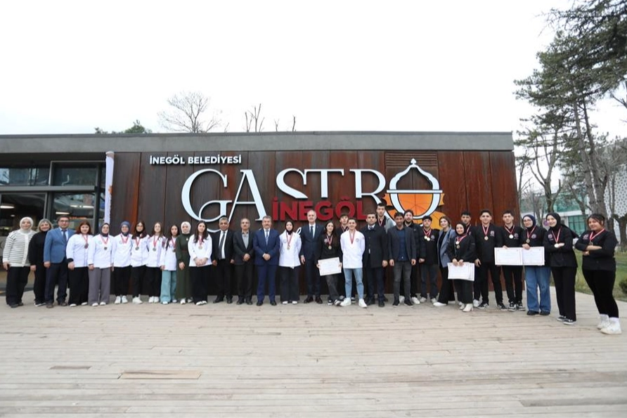 Bursa İnegöl'de Başkan Taban gastronomi şampiyonlarını ağırladı 