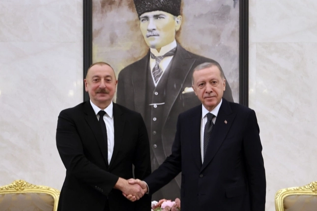 Cumhurbaşkanı Erdoğan mevkidaşı Aliyev'le görüştü 