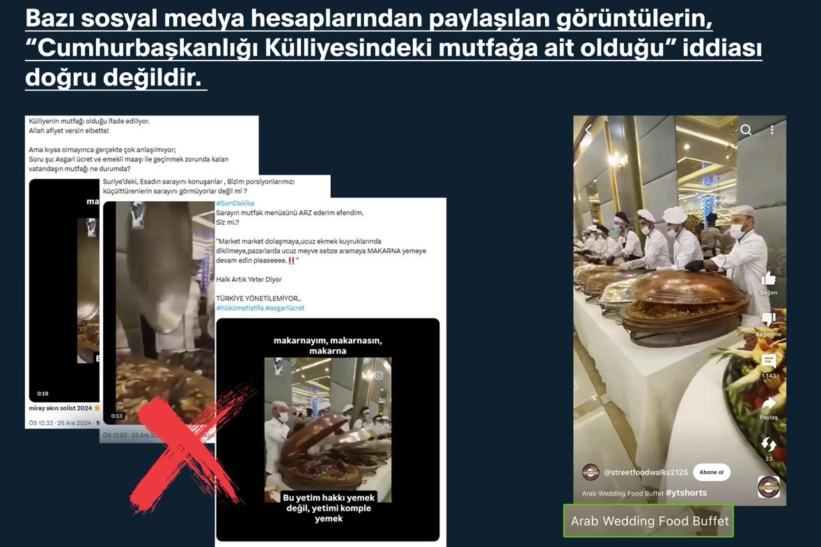 Çok konuşulan görüntüler o mutfağa ait değil! 