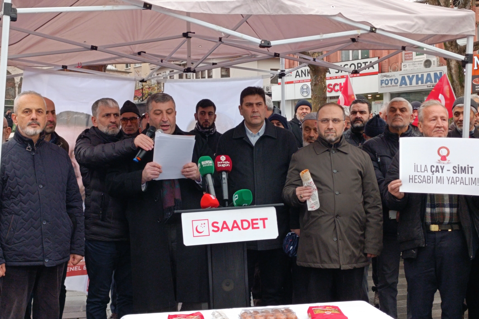 Saadet Partisi Bursa'dan 'Asgari ücret' tepkisi! 
