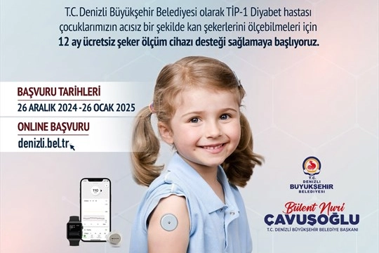 Denizli Büyükşehir'den diyabetli çocuklara cihaz desteği 