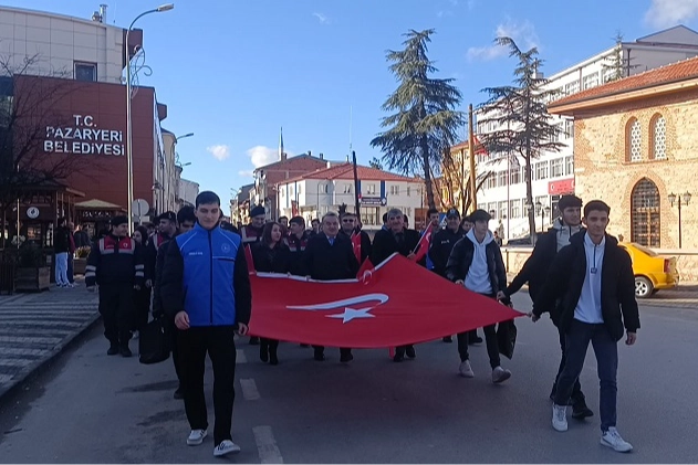Bilecik Pazaryeri’nde Sarıkamış Şehitleri anısına yürüyüş 