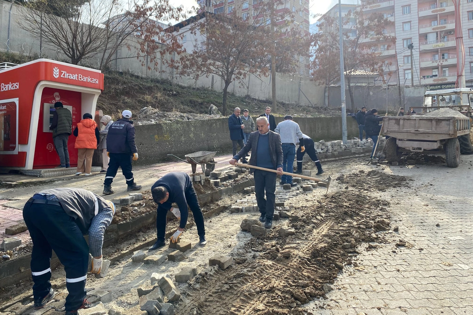 Batman Sason’da doğal gaz çalışmaları 
