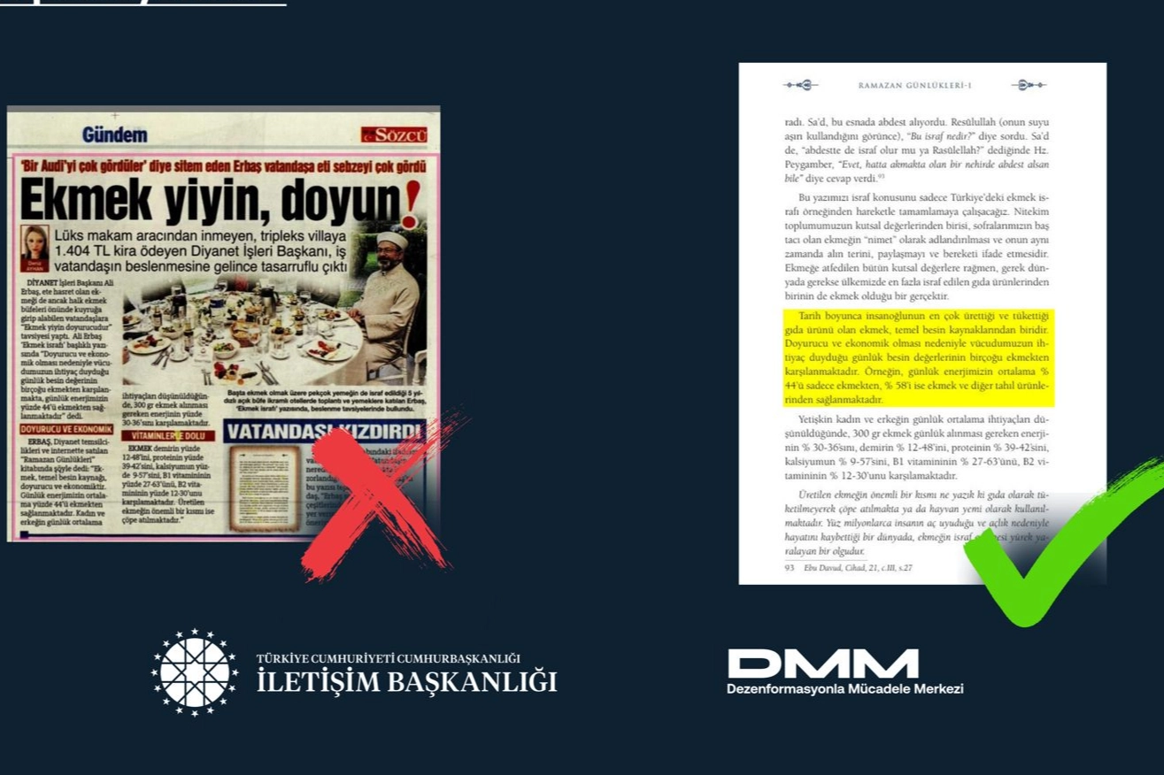 Ali Erbaş'ın sözleri çarpıtıldı... Açıklama İletişim'den geldi 