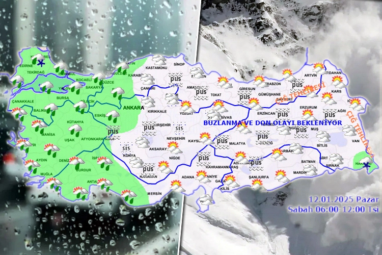 Türkiye yağışlı havanın etkisinde... İşte Meteoroloji'den 12 Ocak Pazar raporu 