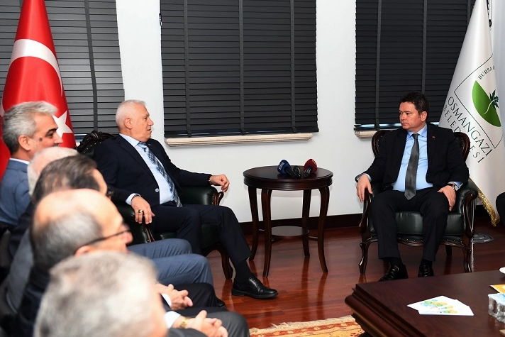 Bursa'da Başkan Aydın ve Başkan Bozbey’den iş birliği vurgusu 