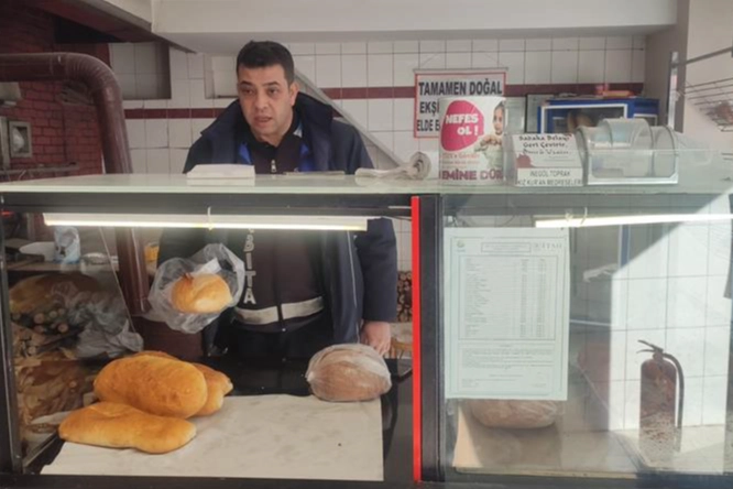 Zabıtadan Bursa İnegöl'de ekmek fırınlarına denetim 