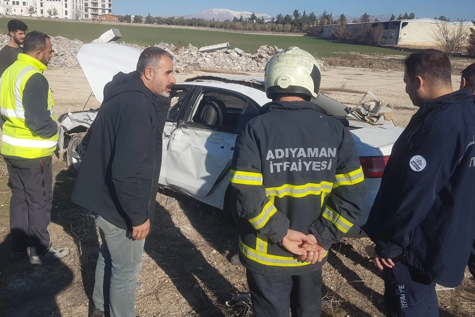 Araç muayene istasyonunda kaza! 