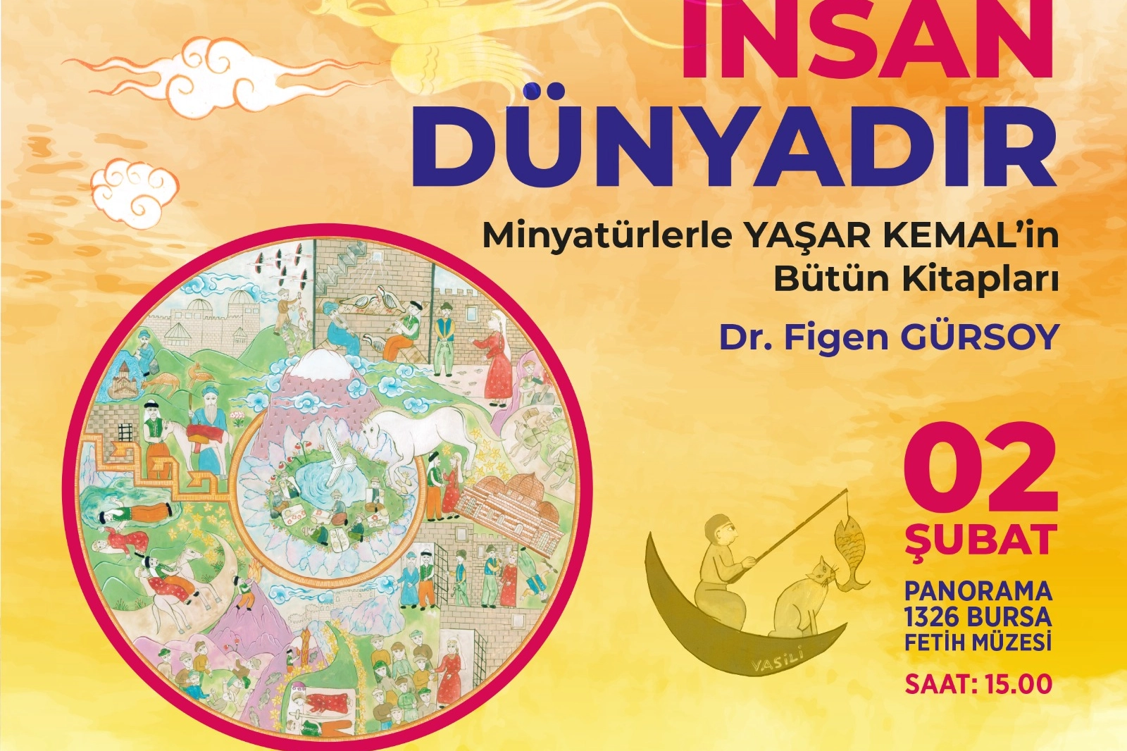 Bursa Osmangazi’de minyatür sanatıyla Yaşar Kemal sergisi 