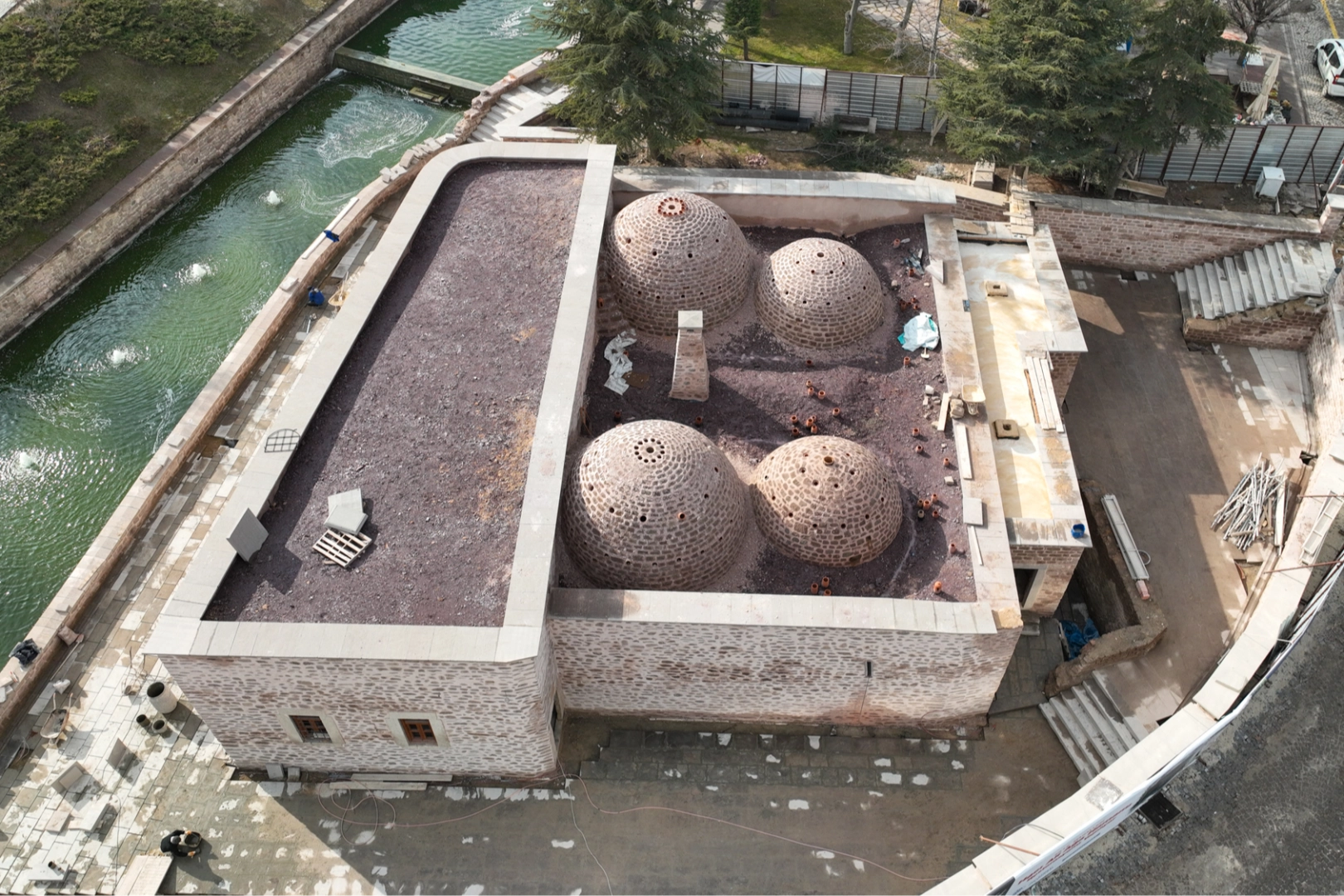 Konya'da Hacı Ali Ağa Hamamı’nın restorasyonu sürüyor 
