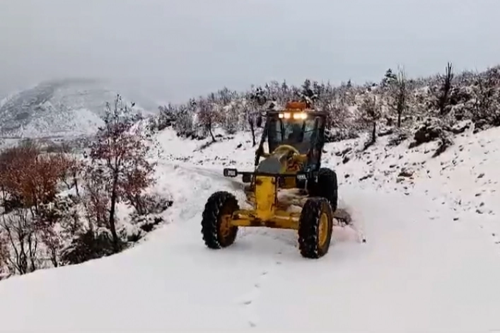 DBB kardan kapanan 129 kilometrelik yolu ulaşıma açtı 
