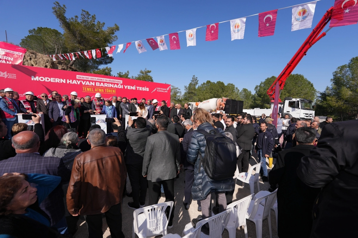 Adana'da modern hayvan barınağı ek yeni tesis’in temeli atıldı 