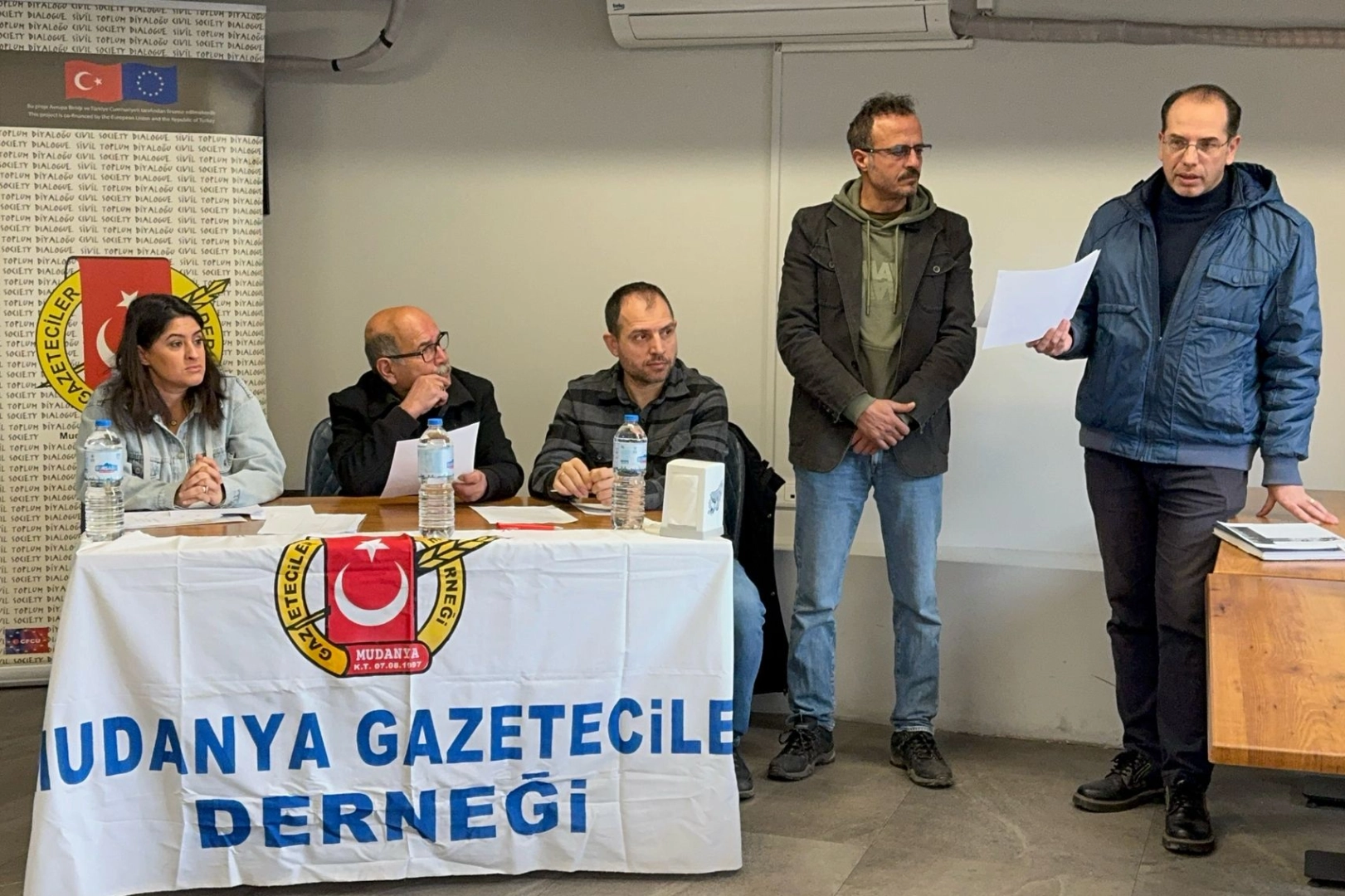 Mudanya Gazeteciler Derneği'nde nöbet değişimi 