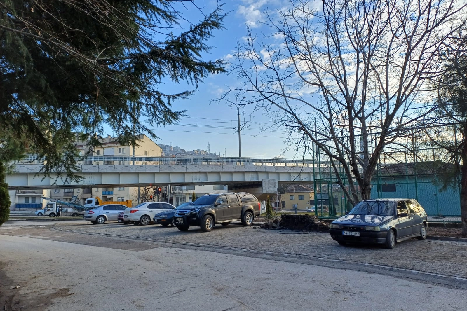 Kocaeli Kuruçeşme'de otopark alanı yenilendi 