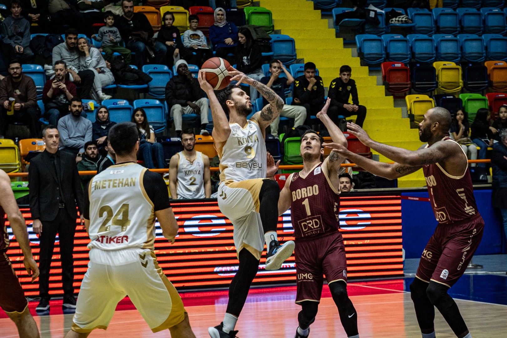 Konya, Bandırma Bordo Basketbol’a şans tanımadı 