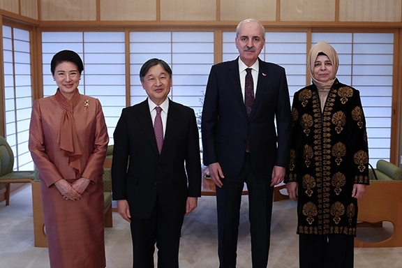 Japonya İmparatoru, TBMM Başkanı Kurtulmuş'u kabul etti 