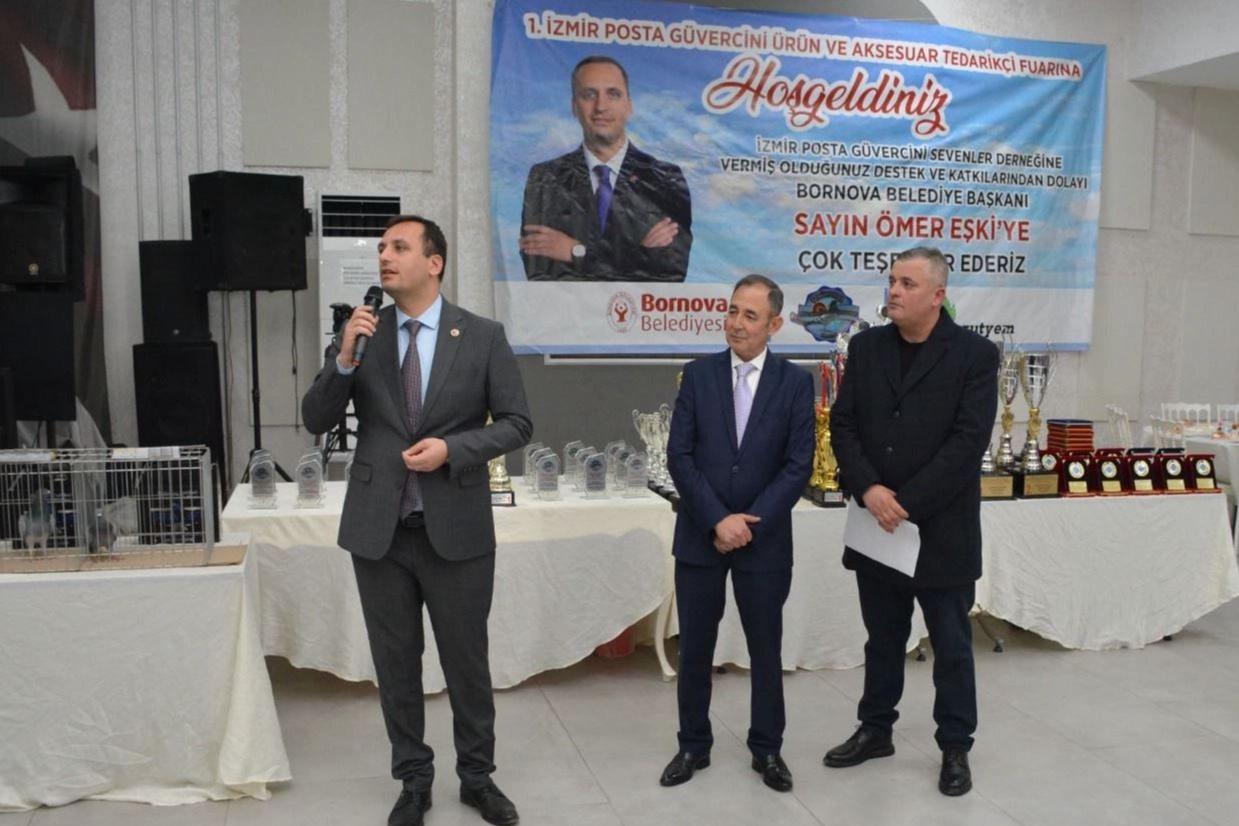 Posta güvercini tutkunları Bornova buluştu 