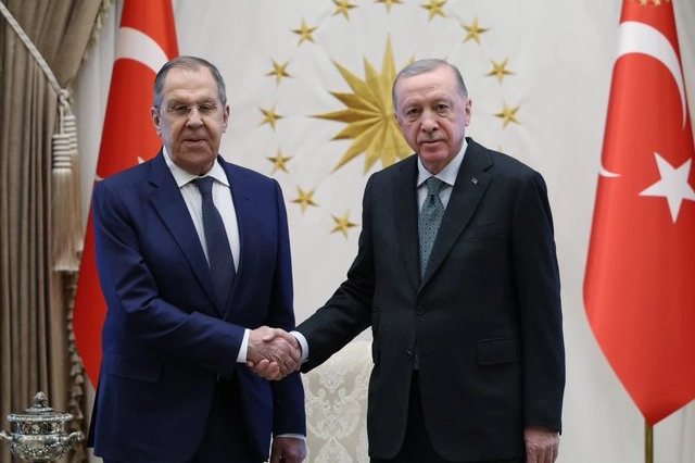 Cumhurbaşkanı Erdoğan, Rusya Dışişleri Bakanı Lavrov'u kabul etti 
