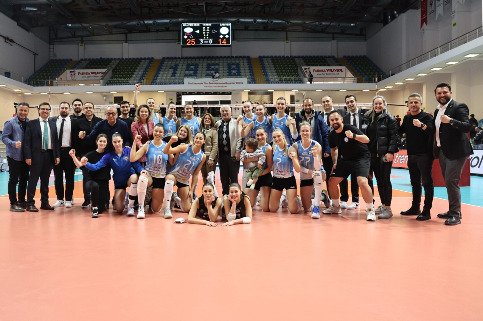 Bursa'da Nilüfer Belediyespor Eker ligi galibiyetle tamamladı 