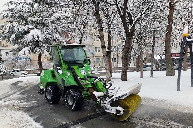 Kayseri Talas'ta kış çalışmaları yeniden başladı 