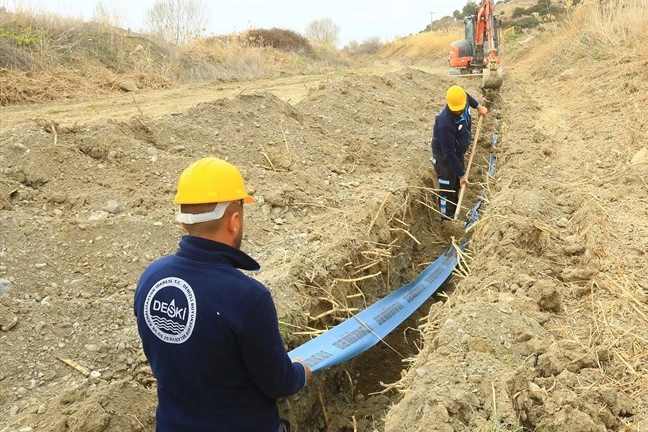 Honaz Kaklık’ta asbest borular tarihe karışıyor 
