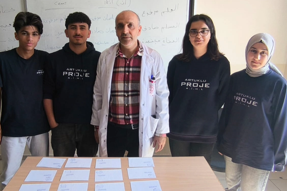 Mardinli öğrencilerden Gazze'deki kardeşlerine anlamlı bağış 