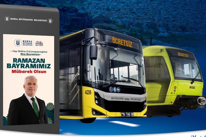 Bursa’da ulaşım bayram boyunca ücretsiz 